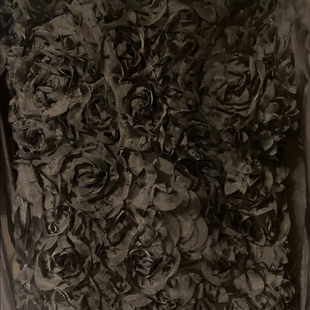 YAS Black Top Textured Floral Top 10 - Picture 9 of 13